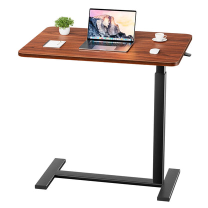 Tiltable, height-adjustable, and movable standing laptop desk
